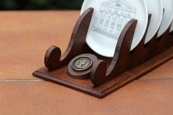 Набор из 6-ти антикварных тарелочек "архитектура".