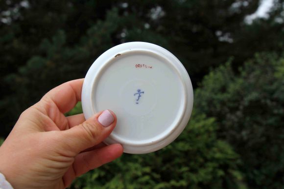 Набор из 6-ти антикварных тарелочек "архитектура".