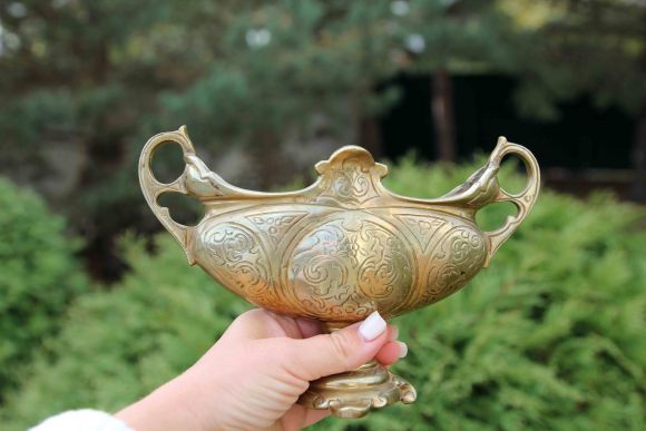 Пара винтажных ваз "Ладья". Европа. Начало 20 в