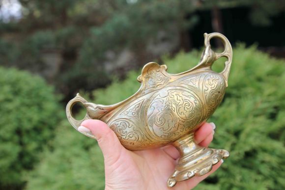 Пара винтажных ваз "Ладья". Европа. Начало 20 в