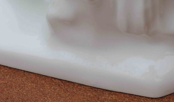 Изумительная статуэтка Белоснежного фарфора Ева. KPM