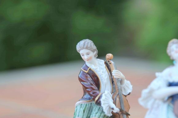 Антикварные музыканты из фарфора. Европа. Начало 20 века