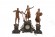 Винтажный гарнитур - часы и 2 статуэтки "Муза" - Скрипка, Арфа и Лира.