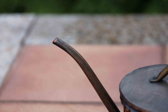 Примилая леечка для цветов из меди. Европа.Садовый инвентарь