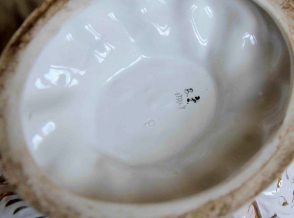 Антикварная потрясающая ваза - ладья для охлаждения шампанского