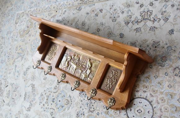 Очень интересная, антикварная вешалка. Европа. Начало 20 века