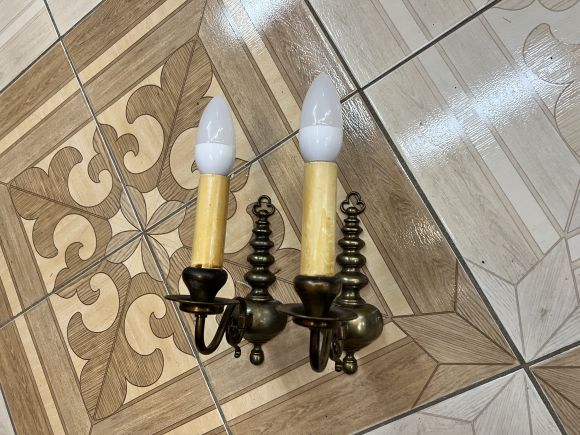 Красивые антикварные парные бра. Европа. Начало20 века