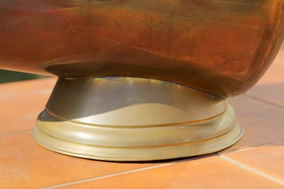 Огромная дровница из латуни. Европа. Начало 20 века