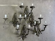 Великолепные антикварные бра 5 шт. Европа. Начало 20 в