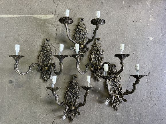 Великолепные антикварные бра 5 шт. Европа. Начало 20 в