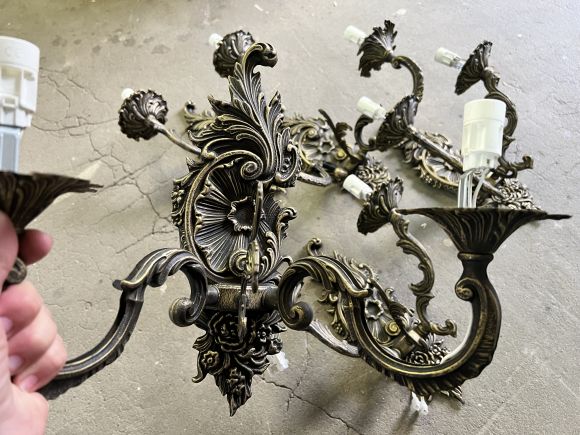 Великолепные антикварные бра 5 шт. Европа. Начало 20 в