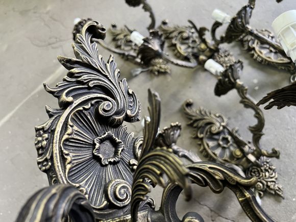 Великолепные антикварные бра 5 шт. Европа. Начало 20 в