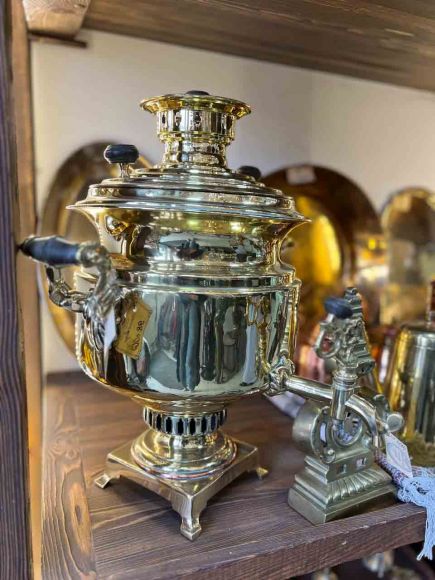 Самовар 19 века, Баташевы, медали. Фасон полуваза.