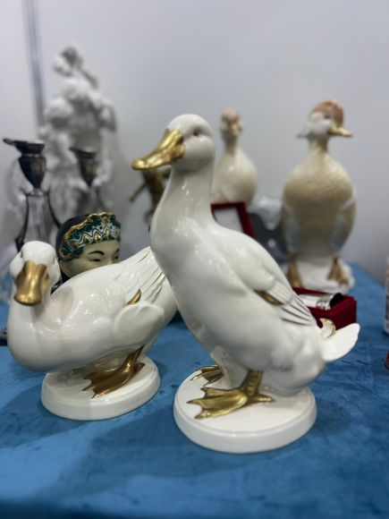 Очаровательные фарфоровые уточки Gobel .