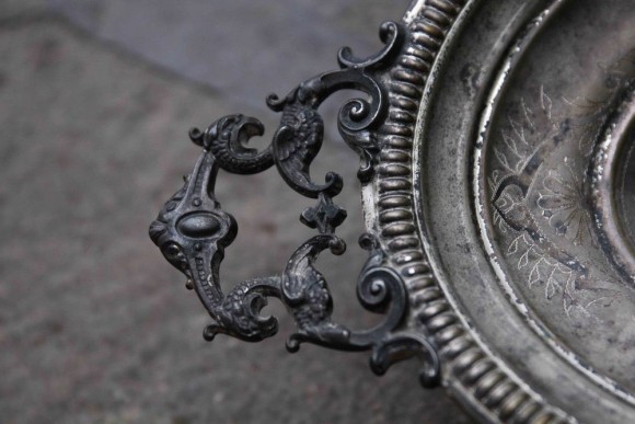 Изысканная, старинная ваза для фруктов. Европа. Конец 19 века