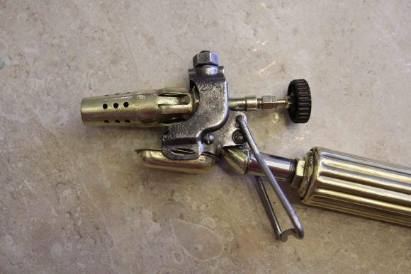 Антикварный помощник из латуни газовая горелка.Европа.Начало 20 в