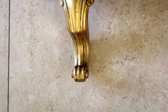  Золотая изящная полка - консоль