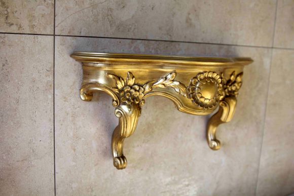  Золотая изящная полка - консоль