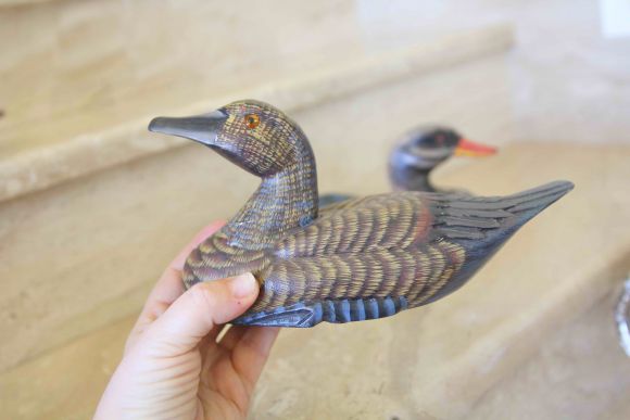 Деревянные уточки расписанные в ручную