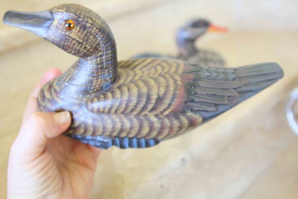 Деревянные уточки расписанные в ручную