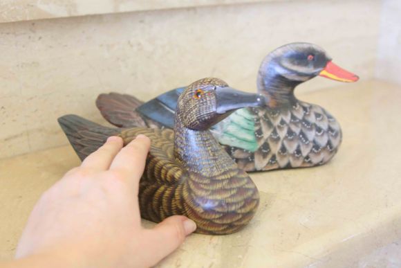 Деревянные уточки расписанные в ручную