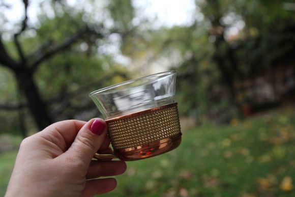 Старинный чайный набор из меди. Европа. Начало 20 века