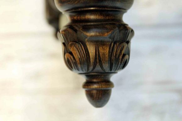 Деревянная люстра из массива после реставрации