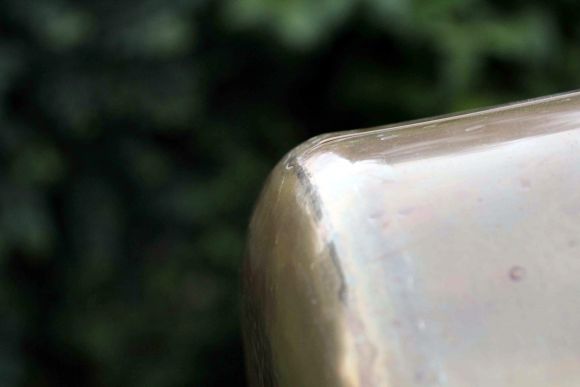 Шикарная дровница из латуни в патине. ОГРОМНАЯ