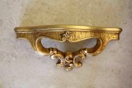 Маленькая золоченая консоль - навесная полочка Маленькая золоченая консоль - навесная полочка