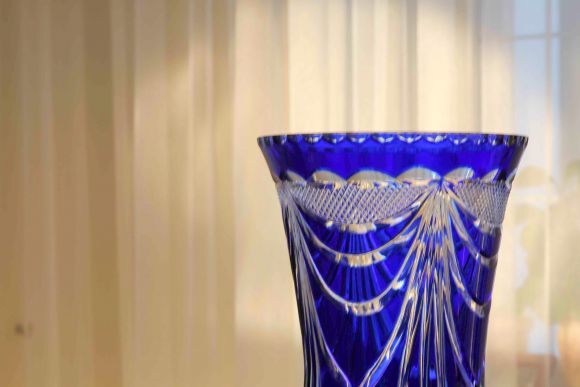 Шикарная огромная хрустальная ваза