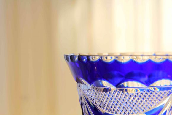 Шикарная огромная хрустальная ваза