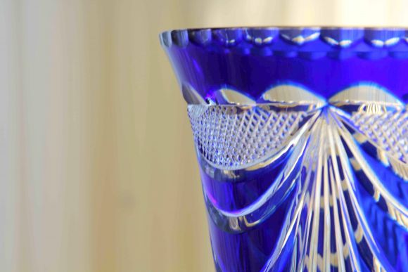 Шикарная огромная хрустальная ваза