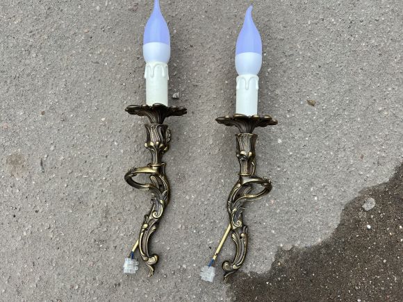 Интересные парные бра. Европа. Начало 20 века