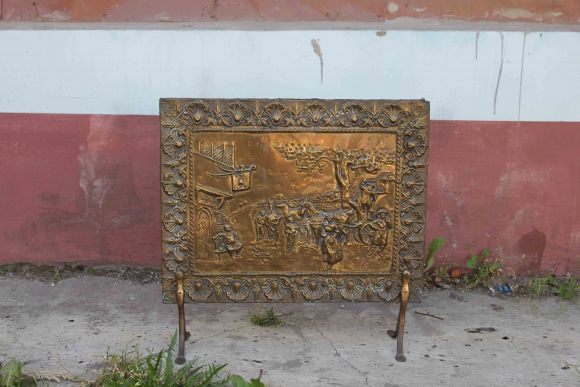 Антикварный экран для камина. Европа. Начало 20 века