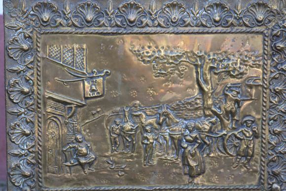 Антикварный экран для камина. Европа. Начало 20 века