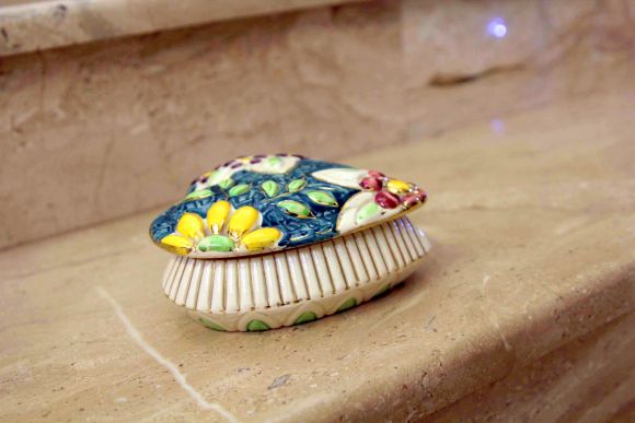 Милая керамическая шкатулка СЕРДЦЕ. Ручная работа