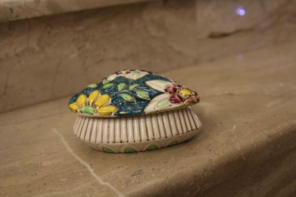 Милая керамическая шкатулка СЕРДЦЕ. Ручная работа