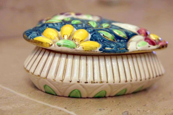 Милая керамическая шкатулка СЕРДЦЕ. Ручная работа