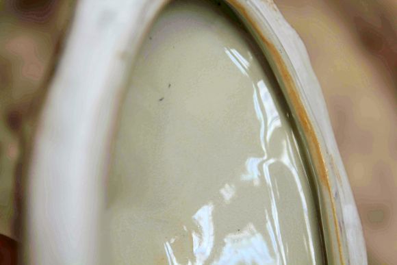 Винтажная китайская Ваза - Шкатулка "Воин" в технике Мориаж, Сацума SATSUMA - 60 гг