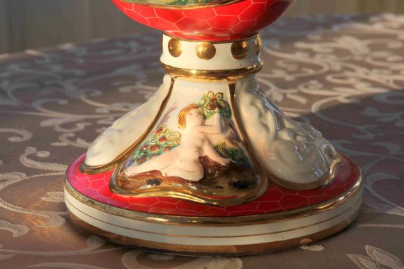 Декоративный высокий кувшин CAPODEMONTE