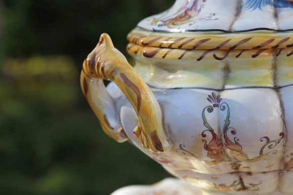 Невероятная винтажная супница  Capodimonte Каподимонте. Италия.