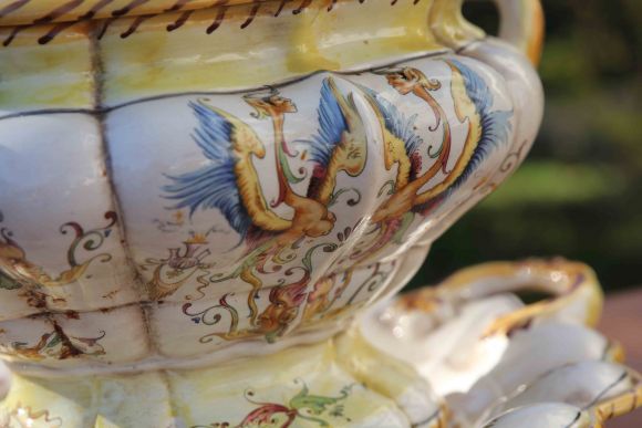 Невероятная винтажная супница  Capodimonte Каподимонте. Италия.