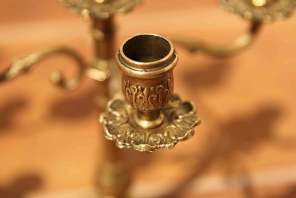 Антикварные подсвечники на 5 свечей. Европейское литье