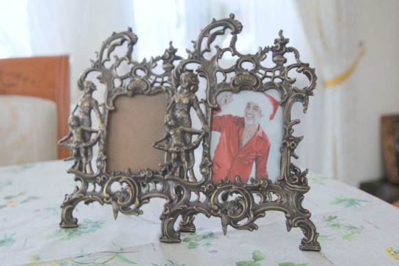 Замечательные антикварные рамочки из бронзы в патине