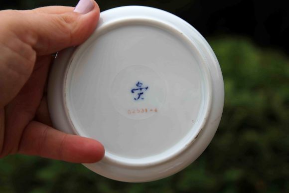 Очаровательный набор винтажных блюдец.Германия. Начало 20 века