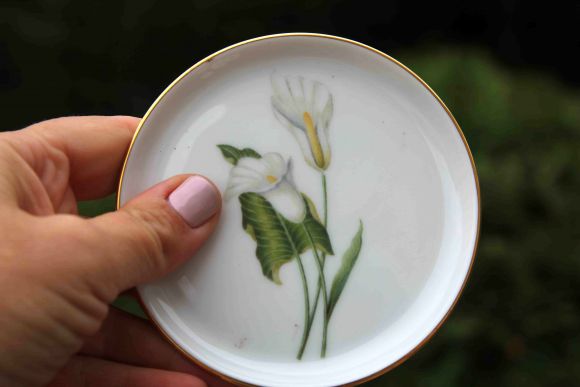 Очаровательный набор винтажных блюдец.Германия. Начало 20 века