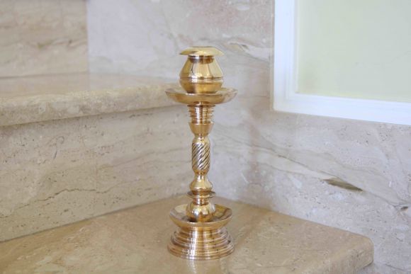 Винтажный подсвечник из бронзы. Европа. Начало 20 века