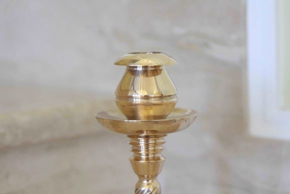 Винтажный подсвечник из бронзы. Европа. Начало 20 века