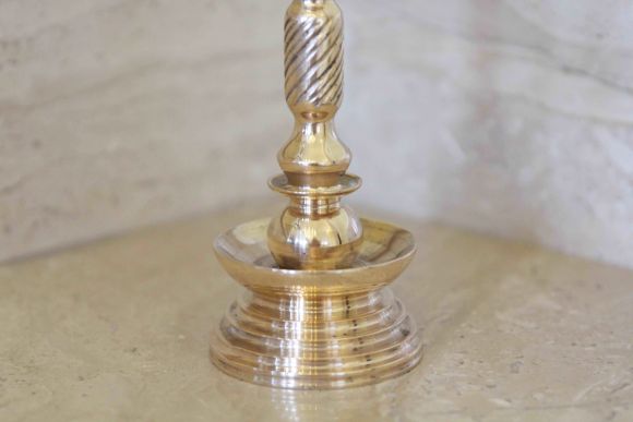 Винтажный подсвечник из бронзы. Европа. Начало 20 века