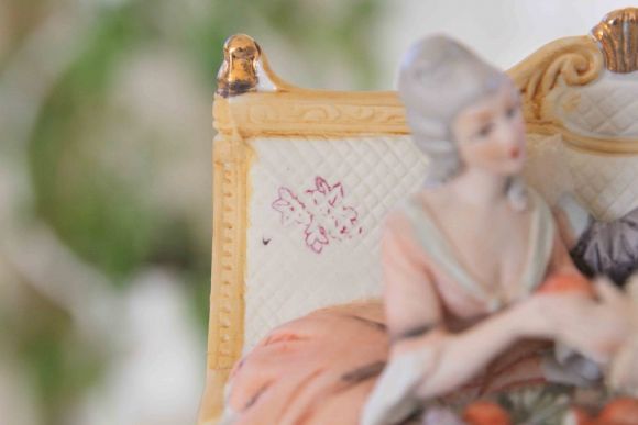 Старинная фарфоровая статуэтка "любовники", Европа. Конец 19 века